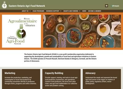 Cover Agri-food network website